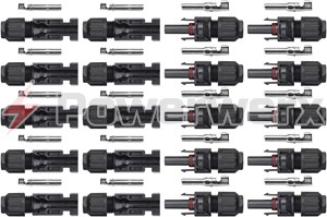 Picture of 10 Pairs MC4 Male/Female Solar Panel Cable Connectors