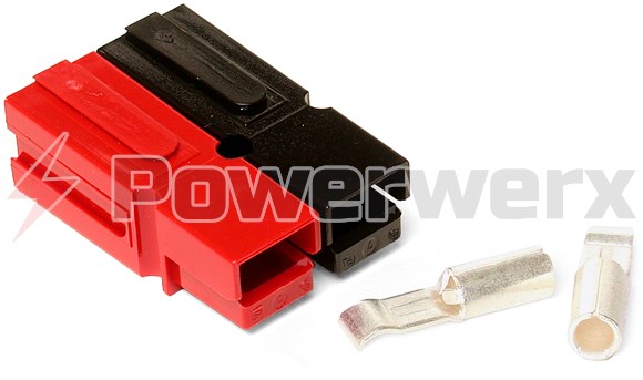 Picture of 30 Amp Permanently Bonded Red/Black Anderson Powerpole Connectors