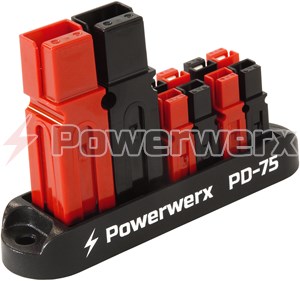 Picture of 75A Input 4 Position Distribution Block for 15/30/45A Powerpole Connectors