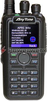 Picture of Anytone AT-D878UVII Digital DMR Dual-band Handheld Commercial Radio with GPS, APRS TX