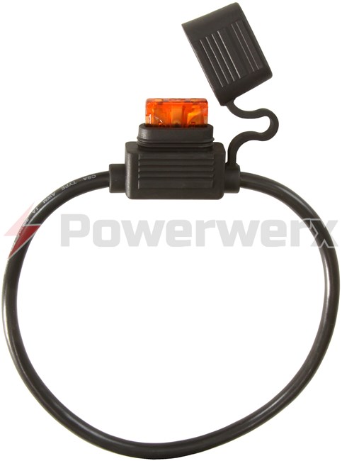 Picture of ATC/ATO Inline Fuse Holder (Gauge: 10, Color: Black)