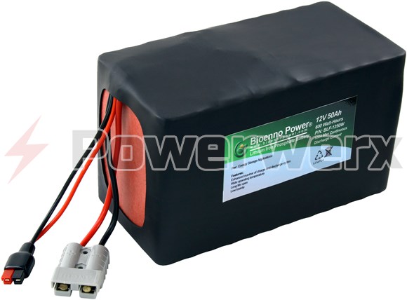 Picture of Bioenno BLF-1250A 12V, 50Ah Lithium Iron Phosphate (LiFePO4) Battery, PVC