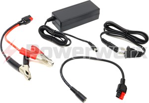 Picture of Bioenno Power BPC-1502CLIP 14.6V, 2A, AC-to-DC Charger with Alligator Clips for 12V LiFePO4 Batteries