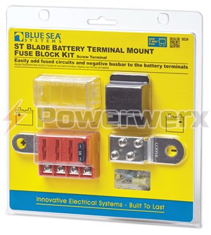 Picture of Blue Sea 5024 ST Blade Battery Terminal Mount Fuse Block Kit