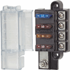 Picture of Blue Sea 5045 4 Circuit ST Blade Compact Fuse Block with Cover, 4 Circuits