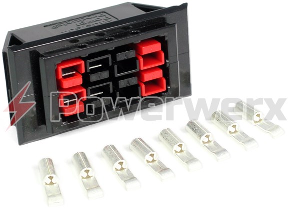 Picture of Chassis Mount for 4 Powerpole Connectors Sets (8 conductors)