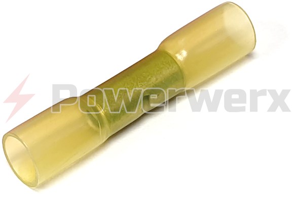 Picture of Heat Shrink Adhesive Butt Splice Connector, Yellow, 12-10 Gauge