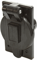 Picture of Marinco Manual AC Receptacle Inlet 120VAC, 20A, Water Tight, Black Color