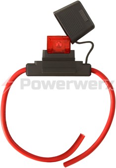 Picture of Maxi Style Inline Fuse Holder (Gauge: 8, Color: Red)