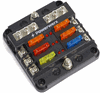 Picture of Powerwerx 6 Circuit Blade Fuse Block with Negative Bus