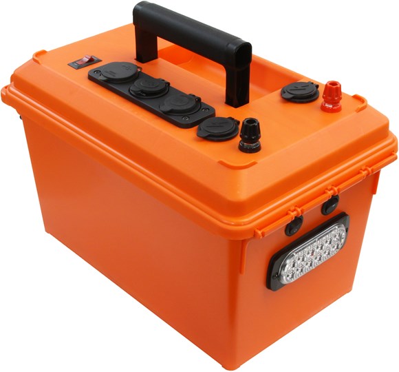 Picture of Powerwerx MEGAbox Portable Power Box for 30-70Ah Bioenno Batteries