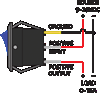 Picture of Powerwerx Panel Mount Blue Switch for 12V Systems