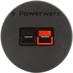 Picture of Powerwerx PanelPole1, Panel Mount Housing for a Single Powerpole Connector with a Weather Tight Cover