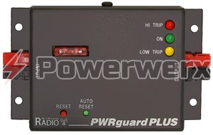 Picture of PWRguard PLUS protects the radio, power supply and battery from damage