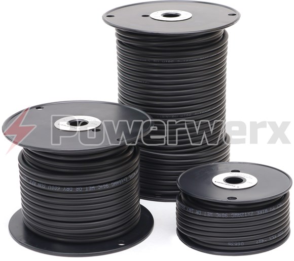 Picture of Twin Solar PV Wire 600V (Gauge: 12, Length: 25 ft., Color: Black)